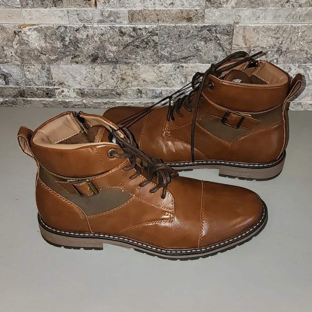 Steve Madden  M-Tittan Men's Brown  Boots Brand New No Tag